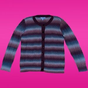 Koret Acrylic Button Up Sweater